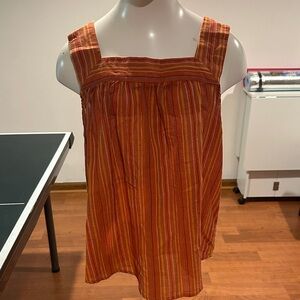 Universal Thread Orange Striped Tank Top